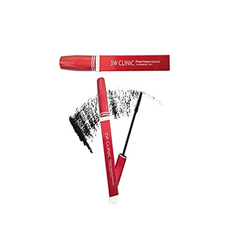 3W Clinic Power Volume Mascara 7ml(round)_waterproof Type, Black