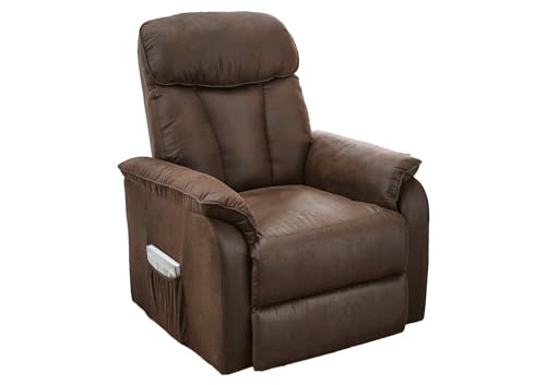Fernsehsessel | Braun | Mikrofaser Antik | mit Liegefunktion