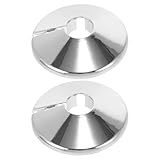 LIFKICH 2 pezzi Copri Flangia per Tubi PVC e Lega Copritubo Muro Rotondo Resistente Agli Urti per Rubinetti e Scarichi Interni ed Esterni Uso Domestico e Commerciale