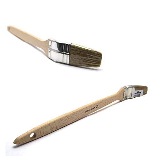 Hongu Pennello RADIATORE SETOLE Bionde 30 MM per Pittura Angoli Angolo Lavoro