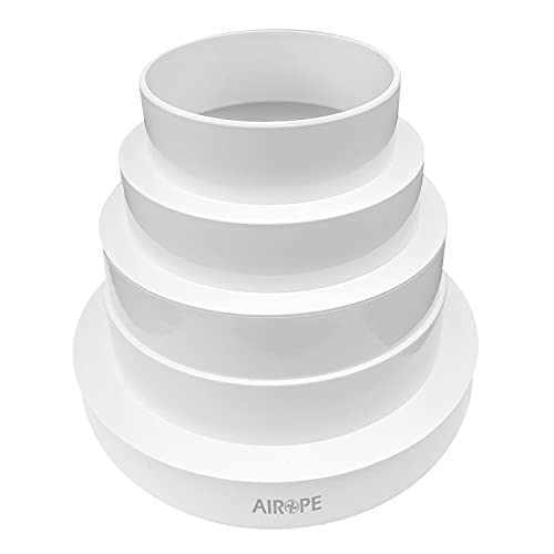 Universal-Reduzierstück Ø 80 – 150 mm, verstellbar für Schlauch in Lüftungssystemen; Abluft-Klimaanlage, Schlauch usw. Es reicht aus, das Reduzierstück auf den Durchmesser zuzuschneiden, den Sie