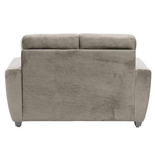 Image of Wakefit Sofa Set | 3 Year Warranty | Sofa 2 Seater, 2 Seater Sofa for Living Room, Wooden Sofa Set, Couch Sofa for Living Room, Sofa for Living Room - Belize(Fabric-Velvet : Stone)