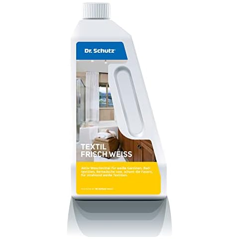 Dr. Schutz Textil Frisch Weiß 750 ml | Waschmittel für weiße Wäsche und Textilien | Wirksam auch bei Fett & Nikotin | Waschmittel flüssig | Waschmittel Gardinen Cover