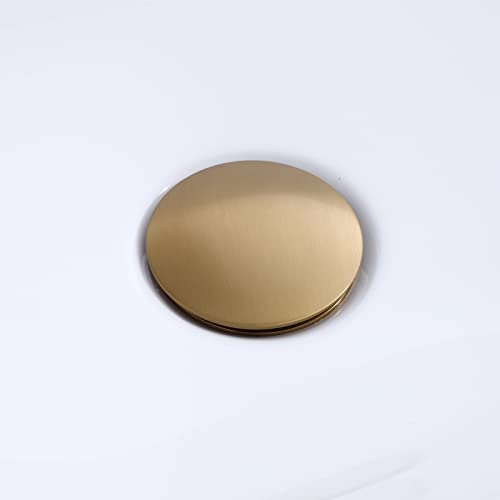 Waterfall Spout Bathroom Faucet, Newrain Tall Single Handle One Hole Vessel Sink Faucet,Rv Lavatory Vessel Faucet Basin Mixer Tap With Pop Up Drain Without Overflow, Solid Brass/Brushed Gold #TOP3