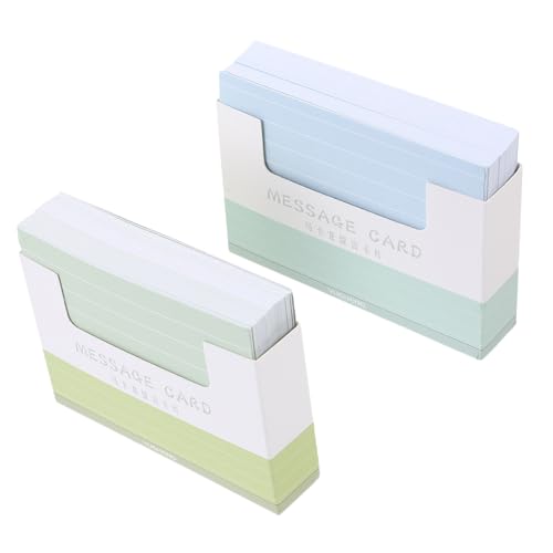 EXQUIMEUBLE 300個 便箋紙 な罫線入りインデックスカード 水に強く折れにくい 書きやすい紙素材 多機能メモ用カード 勉強 仕事 旅行に便利