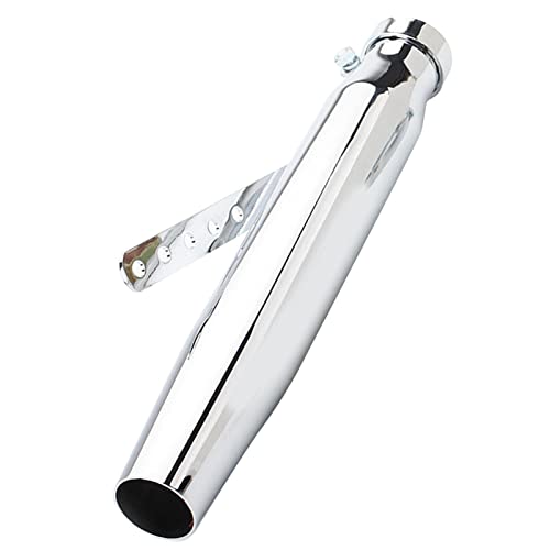 Silencieux échappement moto acier inoxydable universel type B blanc