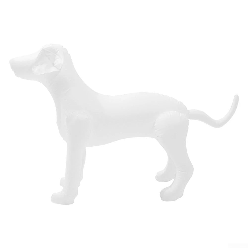Mannequin Gonflable en PVC pour Animaux de Compagnie, Pieds réglables pour présentation Dynamique de vêtements (Blanc)