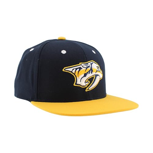 Image of ZHATS NHL Unisex-Adult NHL Officially Licensed Adjustable Snapback Hat Flat Bill Z11 Icon Two Color