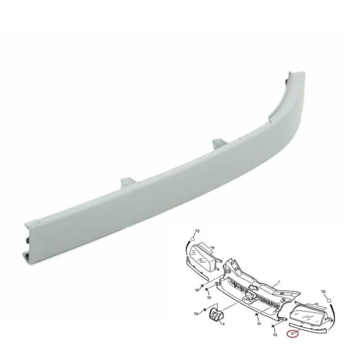 Autocraft Baguette de Phare Gauche Feu Moulure sous Grille de Calandre (côté conducteur) compatible pour Citroën Berlingo et Peugeot Partner 1996 à 2008 OE...