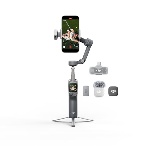 Image of DJI Osmo Mobile 8P Creator Combo 3-Axis Smartphone Gimbal Stabilizer with DJI Mic Mini 2, Multifunctional Module 2, ActiveTrack 8.0, Osmo FrameTap Remote, Built-in Extension Rod & Tripod