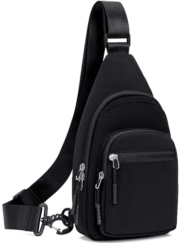 nuoku Small Sling Bag for Women Man Crossbody Chest Bag Lightweight Purse for Travel, Daily Use, and Outdoors