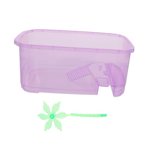 DINHEAROM 1Juego Caja De Cría Plástico Color para Alimentación para Reptiles Terrario