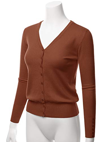 Image of LALABEE Women's V-Neck Long Sleeve Button Down Sweater Cardigan Soft Knit(S-XXL)
