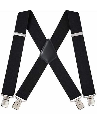 Men's Heavy Duty Adjustable X-Back Suspenders