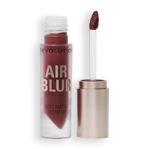 Revolution Beauty London, Air Blur Matte Liquid Lipstick, Long-Lasting Lip Color, Face Makeup, Vegan & Cruelty-Free, Dreamy Red, 0.11 fl oz