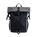 Photo Gallery qazwzg zaino rolltop zaino da viaggio funzionale roll-top sport ciclismo zaino roll-top casual moda grande capacità sneaker borsa da scuola studenti per lavoro, viaggi(black and gray) Photo Gallery qazwzg zaino rolltop zaino da viaggio funzionale roll-top sport ciclismo zaino roll-top casual moda grande capacità sneaker borsa da scuola studenti per lavoro, viaggi(black and gray)