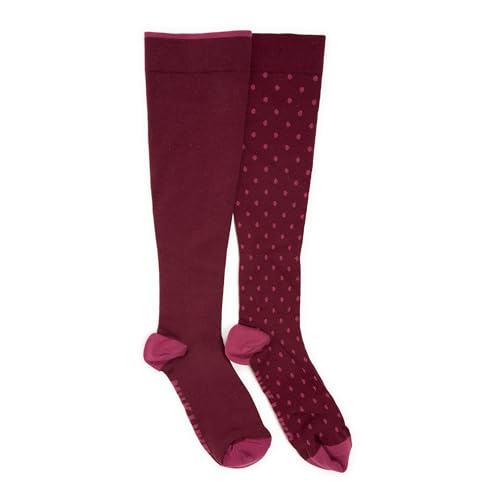 Image of MUK LUKS Women's 2 Pair Pack Nylon Compression Knee High Socks