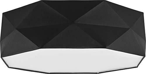 Deckenlampe Lampe 52 cm Deckenleuchte 4 x E27 Schlafzimmer weiß schwarz...