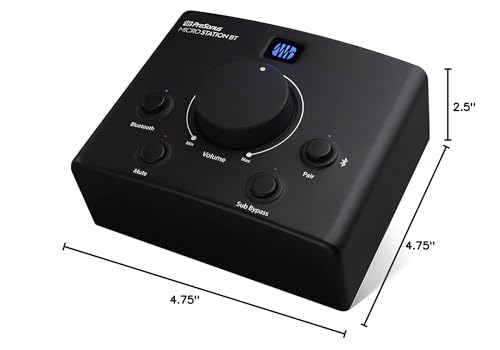 PreSonus MicroStation BT 2.1 Monitor Controller with Bluetooth Connectivity - Image 6