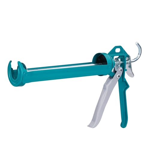 TOTAL, Silicone Gun, with Closed Applicator, Seals and Repairs Joints and Corners, Rotation Push Function