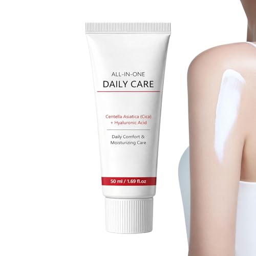 Crema Corporal,Hidratante De Mantequilla Natural 50 Mililitros - Crema Facial Natural Nutritiva - Para Hombres Mujeres Y Uso Diario Con Propiedades Calmantes Y Suavizantes