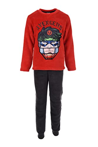 Marvel Avengers Pijama Niño, Pijama Vengadores 2 Piezas, Terciopelo Suave, Diseño Hulk Capitán...