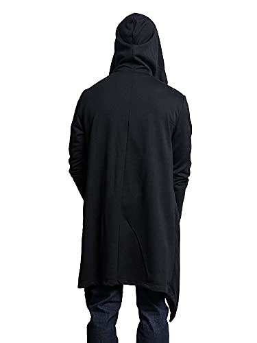 Men's Long Length Cloak Cardigan Hoodie4