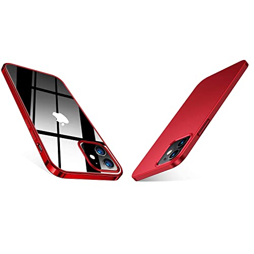 TORRAS [Upgrade Warranty][1 Crystal Clear + 1 Slim Fit] iPhone 12 Mini Case