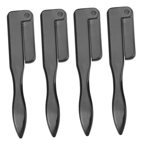 Outanaya Professional Eyebrow Grooming Kit 4pcs Eyelash Comb Brow Brush Set Folding Brow Comb Eyebrow Makeup Tools