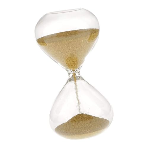 Arena Dorada Reloj de Arena de 3 Minutos temporizadores de Medidas de Vidrio decoración del Escritorio de casa, Reloj de
