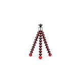 JOBY GorillaPod GO Rosso, Treppiede Flessibile con Testa a Sfera e Attacco GripTight 360 per...