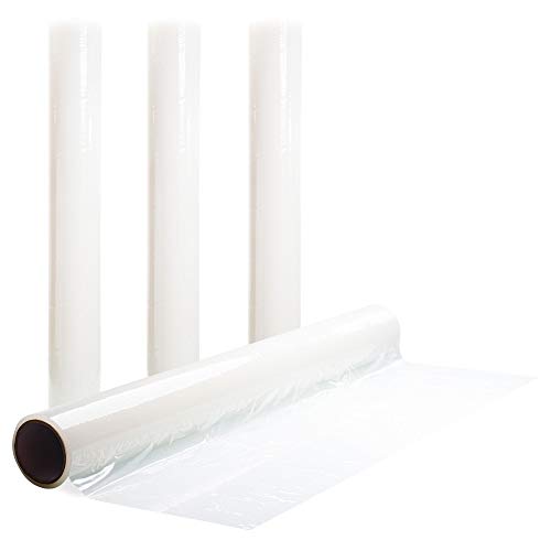 Hi-Tech Collision Crash Wrap 36 x 100 x 3 MIL (4-Pack) Super Sticky Automotive Crash Film Protects Broken Windows Interiors Clean Removal Tear-Resistant