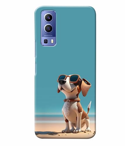 Image of Cute Pet Dog Lover Printed Hard Back Case Cover & Compatible for Vivo Y72 5G (Multicolor) - D1814