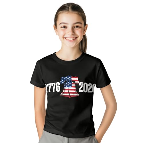 Image of Kids Graphic T-Shirt Boys Girls Novelty Tees Top Short Sleeve Shirts Summer Blouses 3-16
