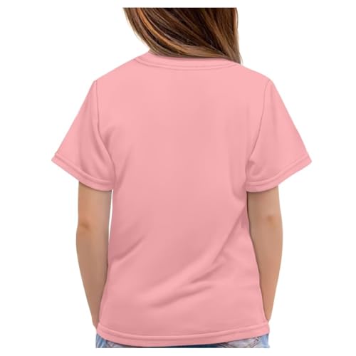 Image of Novelty 3D Graphic T Shirts for Kids Crew Neck Funny Animal Print Short Sleeve Girls Tshirts 3-16 Years