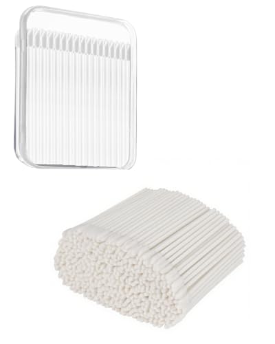 HUVZOR 100 piezas Bastoncillos Limpieza de Espuma Bastoncillos Finos Punta Cuadrada - Bastoncillos Impresora, Lentes Ópticos y Equipo Fotográfico