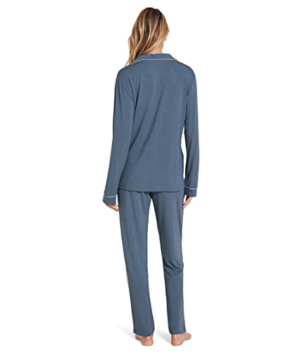 Image of Eberjey Gisele Classic Women's Pajama Set | Long Sleeve Shirt + Long Pants