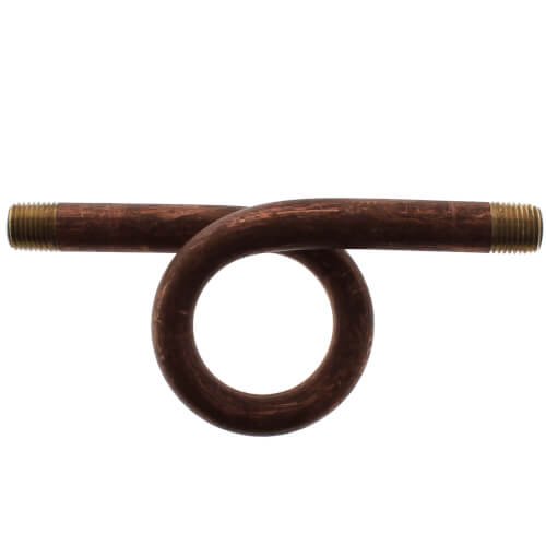 1/4" Straight Brass Steam Gauge Siphon Loop (180)