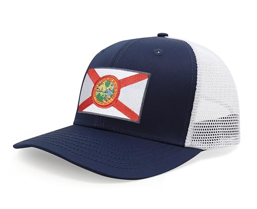 Image of International Tie State Hat for Men and Women, Adjustable Snapback Trucker Baseball Cap with Embroidered Patch