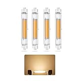 AEPOYU R7S LED 118mm Dimmbar Lampen - 30W LED R7S 118mm Ersatz für 300W Leuchtmittel, Warmweiß 3000K, 2000LM, Kein Flackern, 360°Abstrahlwinkel, für Flur/Stehlampe/Beleuchtung für Zuhause, 4 Stück
