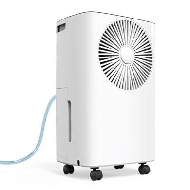 Foto di CONOPUPlus Deumidificatore Portatile 12 Litri/giorno, Scarico Continuo, Deumidificazione Auto, Modalità Sonno, Timer 24h, Deumidificatore Casa Muffa, per un'Esperienza Confortevole e Asciutta
