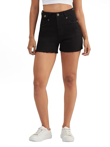 Image of Dolce Crudo Above Knee Denim Shorts for Women