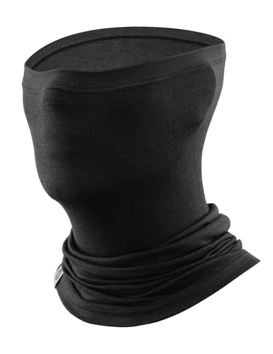 ROCKBROS Halbe Sturmhaube Merinowolle-Lyocell, Schlauchschal Damen & Herren, Halstuch Motorrad, Skimaske, Atmungsaktiv & Elastisch, Multifunktionstuch für Fahrrad, Ski,...