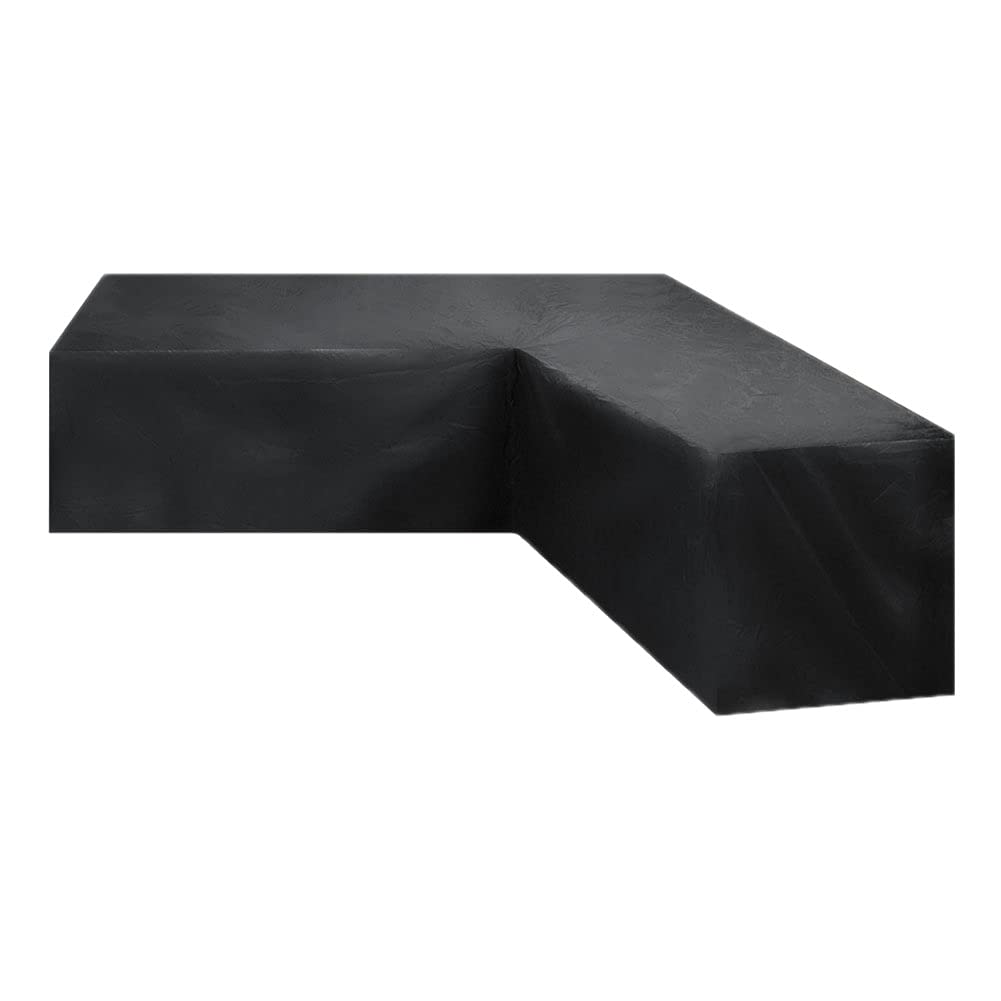 Copridivano Angolare Esterno 300x300cm Nero - Copertura Impermeabile Per Divani A L - Foto 12