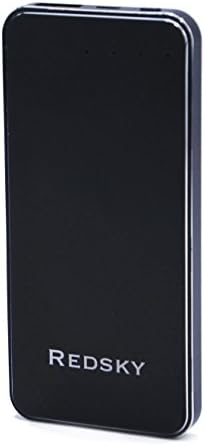 RedSky Storm Slim 4000 mAh Portable Charger External Battery Power Bank for iPhone, iPad, Samsung, GoPro and More (Black)