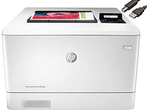 HP Color Laserjet Pro M454dn Laser Printer, Auto-On/Auto-Off Technology, Automatic 2-Sided Printing, Built-in Ethernet, 2-line LCD Display, 28 ppm, 250-Sheet, 256 MB (Renewed)