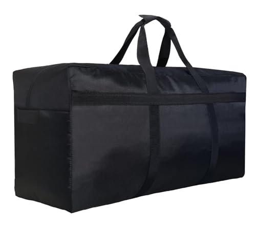 Giant Storage Duffel Bag Huge Moving Bag Great for Traveling, Camping, Big Items Storage, Moving, College Kids and More (300L Black)