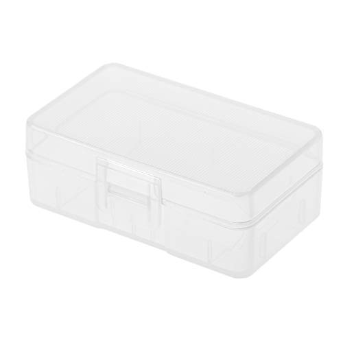 Zkbszn Transparent for Case Holder Storage Box for 1x 9V Battery Or 2X AA Batterie