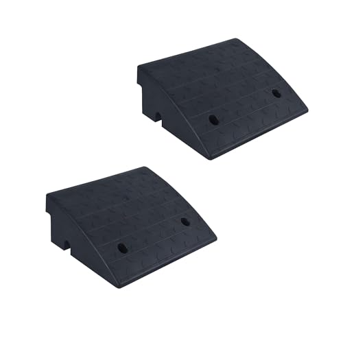 OranclUS Heavy-Duty & Anti-Slip Kerb Ramp,Portable Door Threshold Ramp with High Grip Capability for Bicycles,wheelchair's and Cars ramp (7