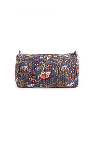 Image of Block N Style's Travel Hanging Toiletry Bag Pouch Dopp Kit for Men and Women Organizer for Cosmetics, Makeup Brushes, Jewelry, Shaving Tools and Travelling Accessories Dark Blue